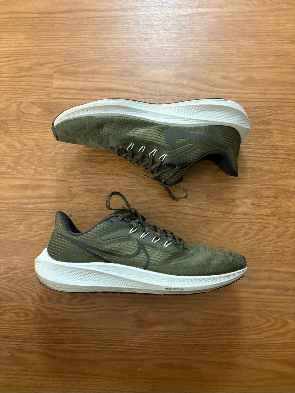 Nike Air Zoom Pegasus 39 Men's Size 11.5 Running Shoes Cargo Khaki DH4071-300